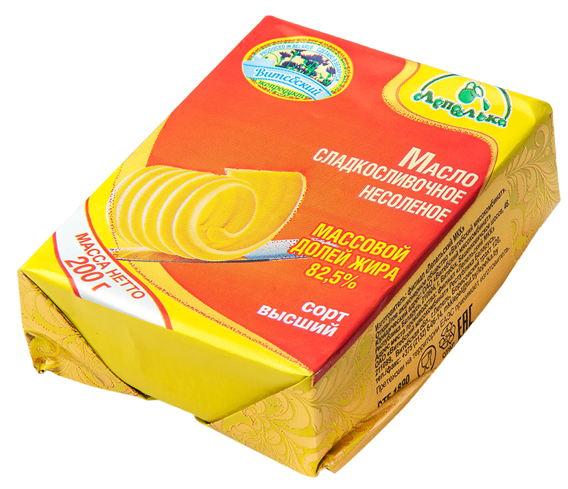 Масло сл/слив н/с в/с 82,5% 200г (Лепель)