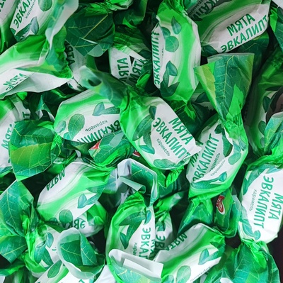Карамель "Эвкалипт+мята" 200г (цв.пл.)