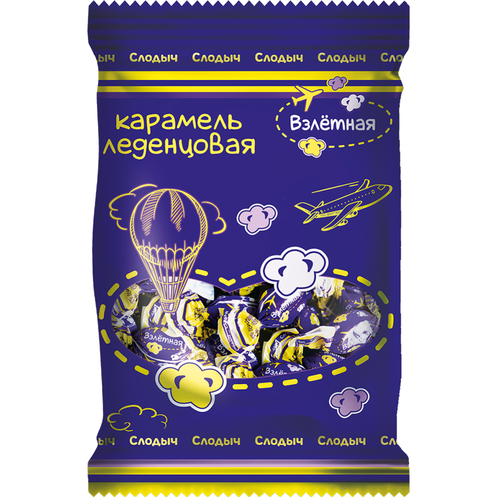 Карамель леденц. "Взлетная" 200г (цв.пл.)
