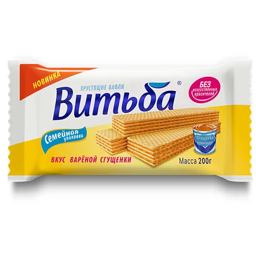 Вафли "Витьба" вк.вареной сгущенки 200г